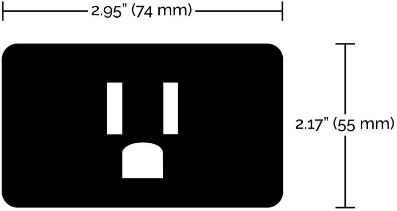 Starfish 15A 3-Inch Wi-Fi On/Off & Dimmer Smart Plug Outlet