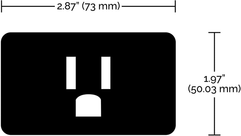 Starfish 15A 2-Inch On/Off  WiFi Smart Plug Outlet (non-dimming)