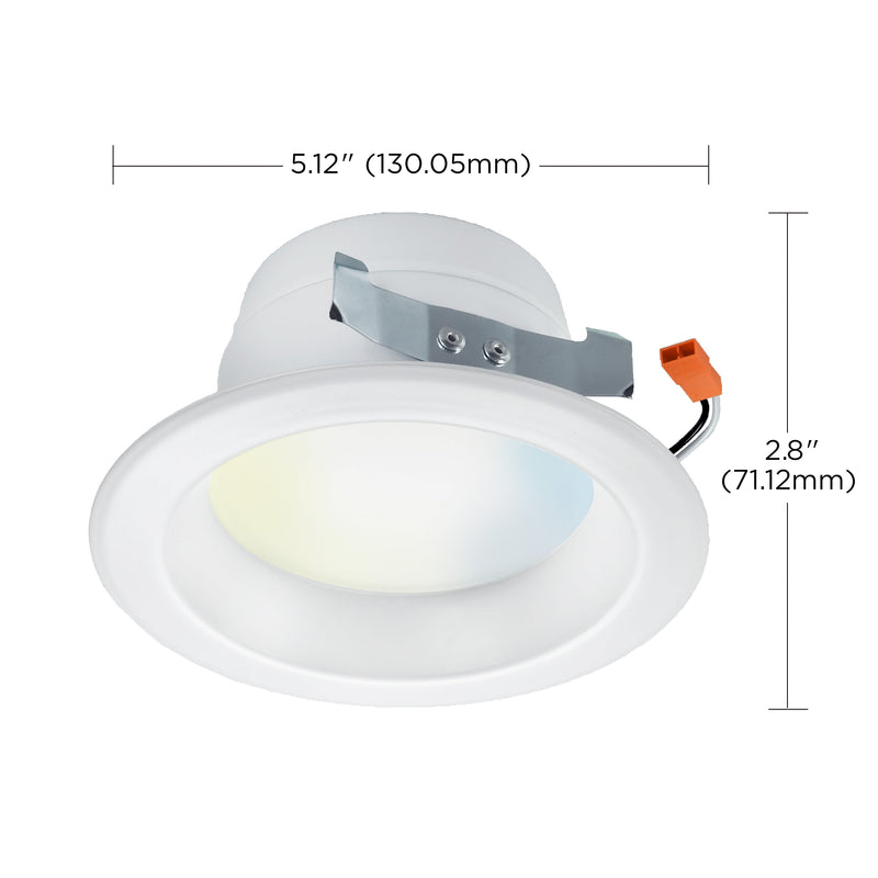 Starfish Retrofit 4" WiFi Smart LED, 8.7 Watt, Tunable White Recessed Downlight