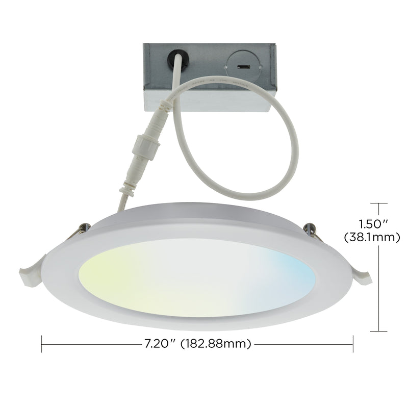 Starfish 6" WiFi Smart LED, 12 Watt, Tunable White Edge Lit Remote Driver Downlight