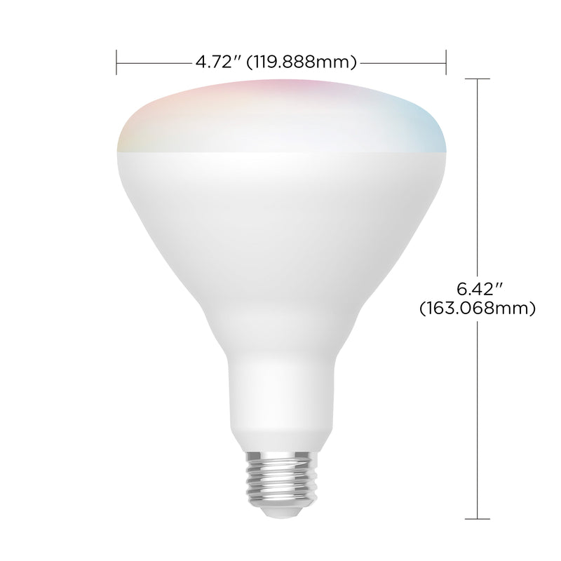 Starfish BR40 WiFi Smart LED, 12 Watt, E26 Color Changin & Tunable White Light Bulb