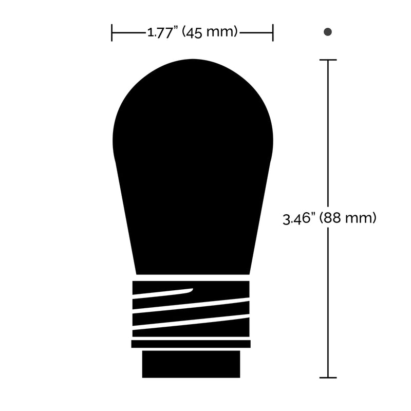 Starfish 4-Pin S14 LED Replacement String Lamp for use with Starfish String Light S11288